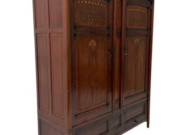 Arts & Crafts Armoire or Wardrobe by Jac. van den Bosch for 't Binnenhuis, 1910